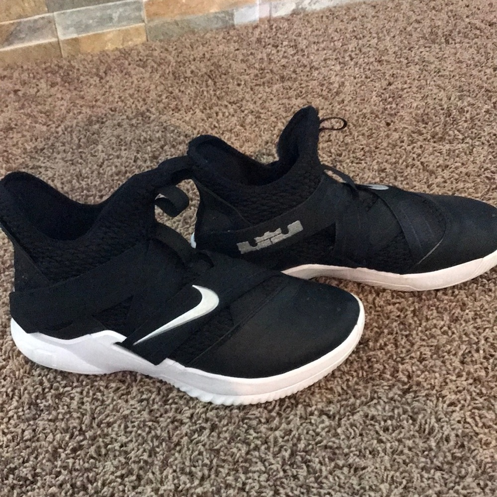 Strap on Lebron Nike basketball shoes.